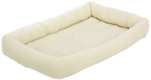 AmazonBasics Padded Pet Bolster Bed – 29 x 19 inches