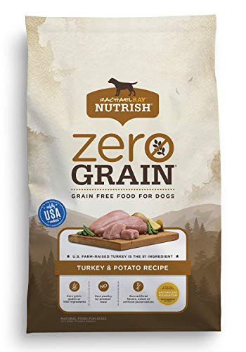 Rachael Ray Nutrish Zero Grain Natural Dry Dog Food, Grain Free, Turkey & Potato, 28 Lbs