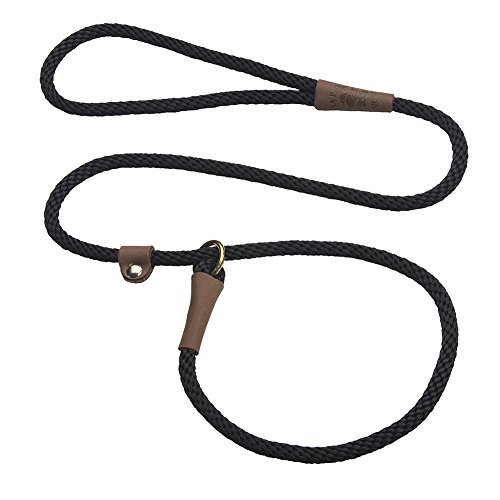 Mendota Pet Dog Slip Lead, 3/8″ x 6′, Black