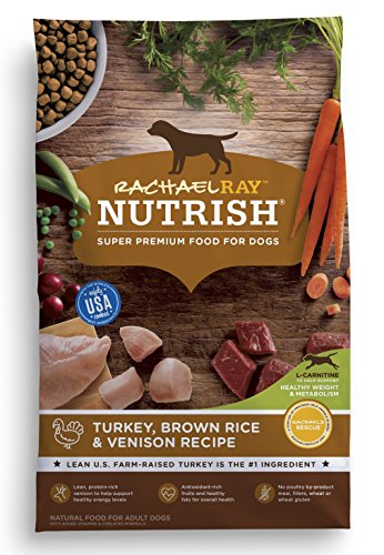 Rachael Ray Nutrish Natural Dry Dog Food, Turkey, Brown Rice & Venison Recipe, 26 Lbs