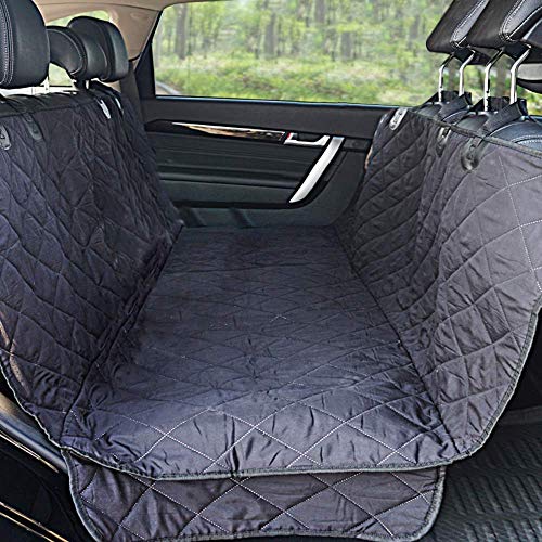 Winner Outfitters Dog Car Seat Covers,Dog Seat Cover Pet Seat Cover For Cars, Trucks, And Suv – Black, 100% Waterproof, Hammock Convertible