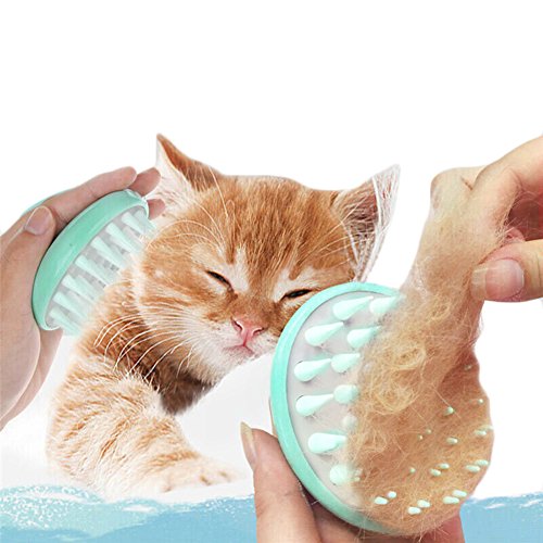 YOOHUG Soft Silicone Pet Grooming Brush Washable Cat Grooming Shedding Massage No Scratching and Comfortable