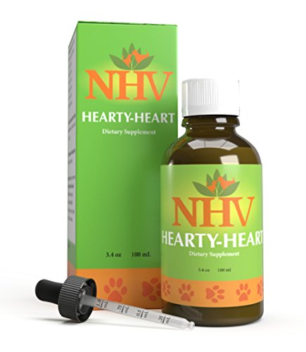 NHV Hearty Heart | Support for Heart Murmurs, Congestive Heart Failure (CHF), Heart Disease and Other Heart Conditions in Cats, Dogs & Pets
