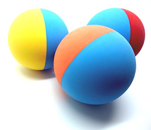 Snug Rubber Dog Balls – Tennis Ball Size – Virtually Indestructible (3 Pack)