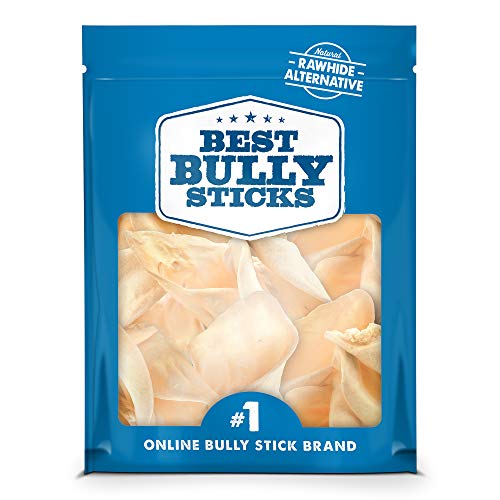 Best Bully Sticks Prime Thick-Cut Cow Ear Dog Chews (12 Pack), Sourced from All-Natural, Free-Range, Grass-Fed Cattle, No Hormones, Additives or Chemicals – Hand-Inspected and USDA/FDA Approved