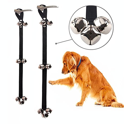Dog Doorbells Premium Quality Training Potty Great Dog Bells Adjustable Door Bell Dog Bells for Potty Training Your Puppy the Easy Way – Premium Quality – 7 Extra Large Loud 1.4 DoorBells by papikin
